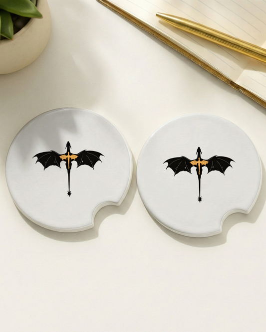 Forth Wing Dragon Car Coasters