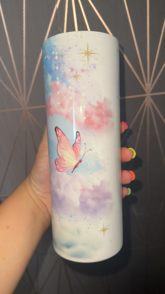 Cloudy Butterflies 20oz Tumbler