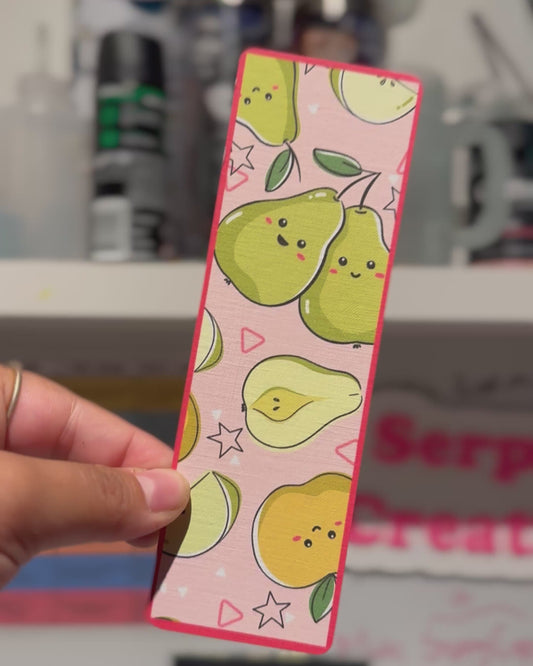 Fruity Linen Bookmark Set of 3